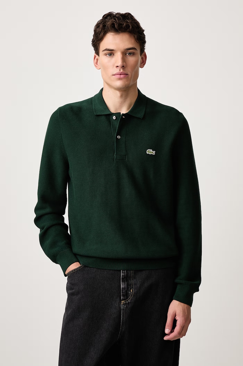 Lacoste sweter bawełniany męski