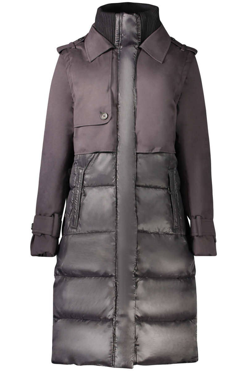 Czarny płaszcz damski Desigual 26WWEW35MARINA