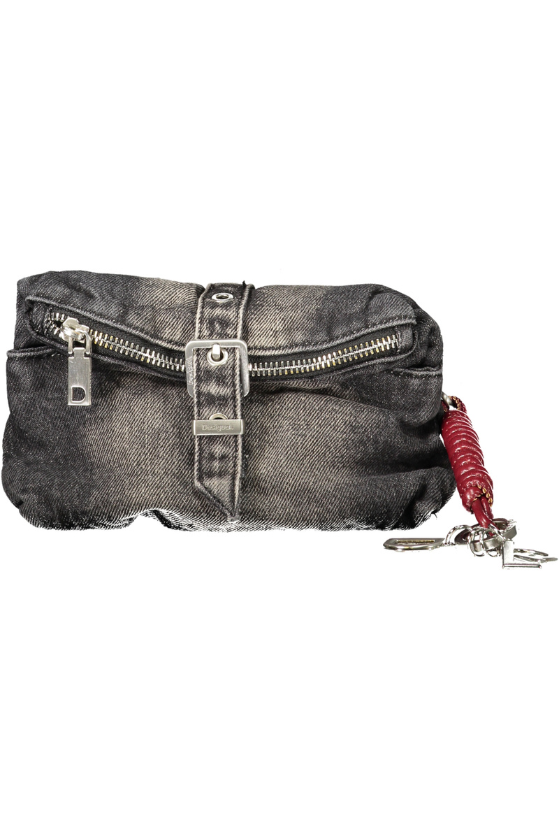 Czarna torebka damska Desigual Half Logo Denim Clutch Micro