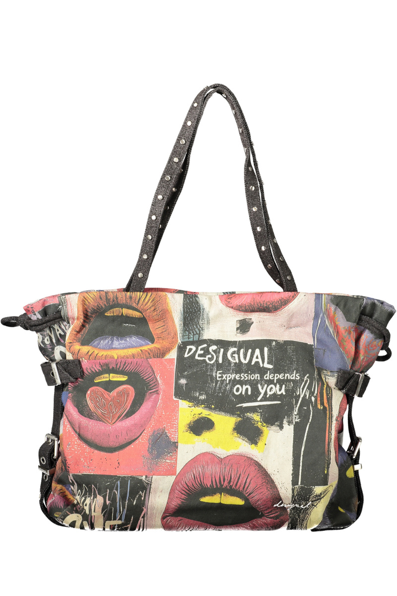 Czarna torebka damska Desigual Graffiato Blue Lifta
