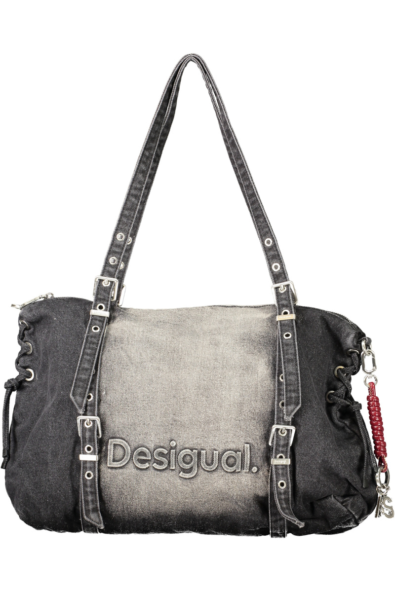 Czarna torebka damska Desigual Half Logo Denim Lanuza