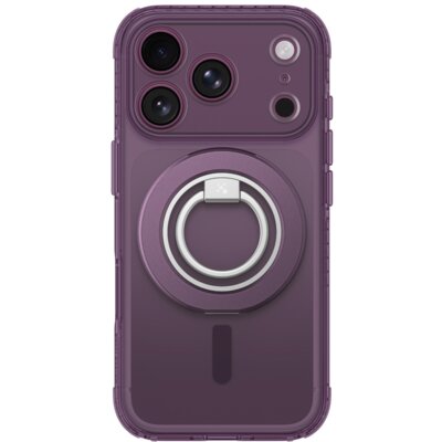 Amazingthing Etui Titan Pro Lens Ring Set MagSafe do Apple iPhone 18 Pro Przezroczysto-fioletowy IP18PTRPU