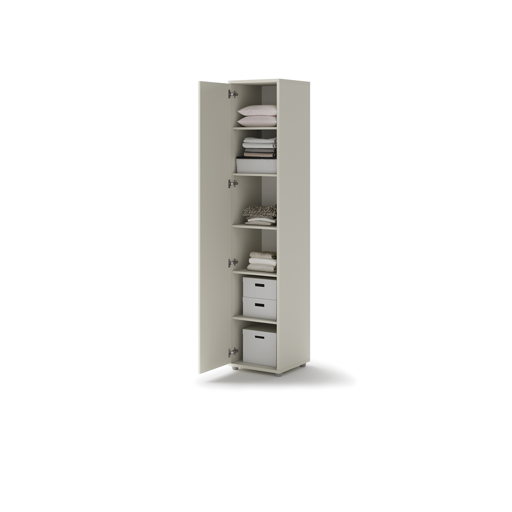 Szafa Bed Concept BC-21 45x218x46 cm Kaszmir do sypialni do małych wnętrz nowoczesna