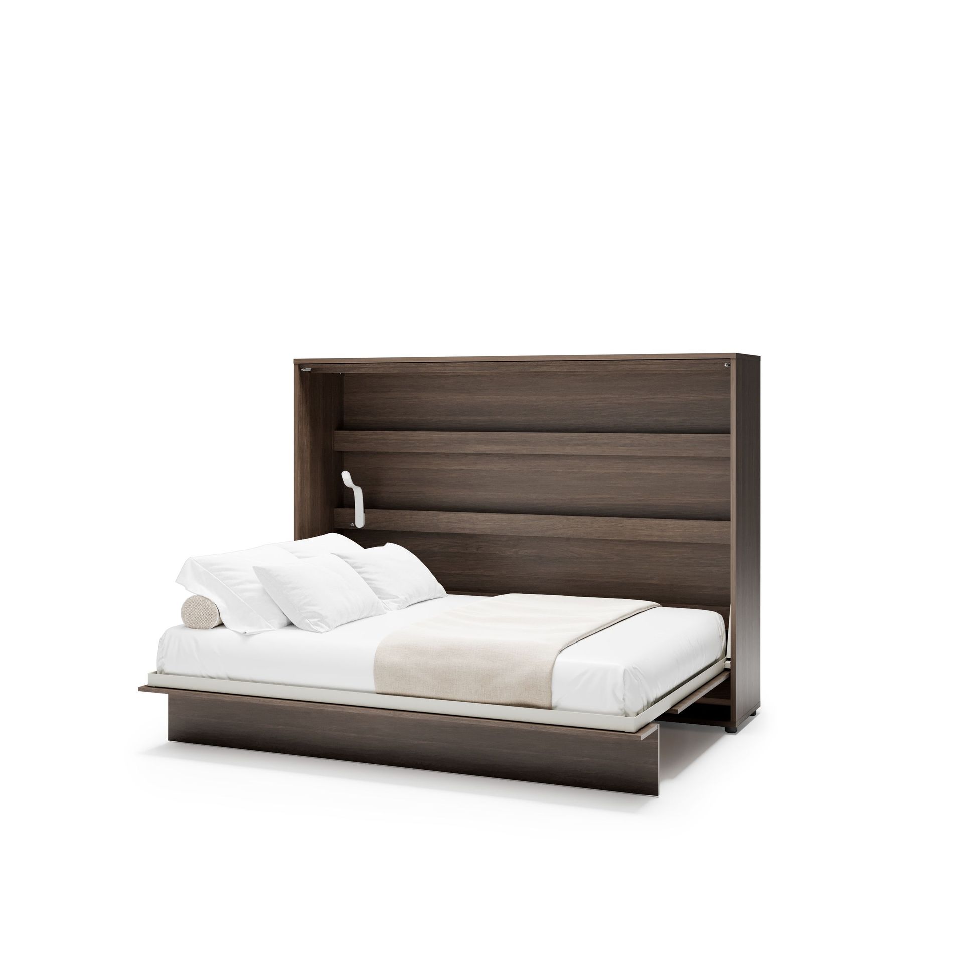 Półkotapczan poziomy BC-04 Bed Concept 140x200 cm Rozmiar łóżka - 140x200 cm Kolor - Dąb dunin składany funkcjonalny oszczędność przestrzeni