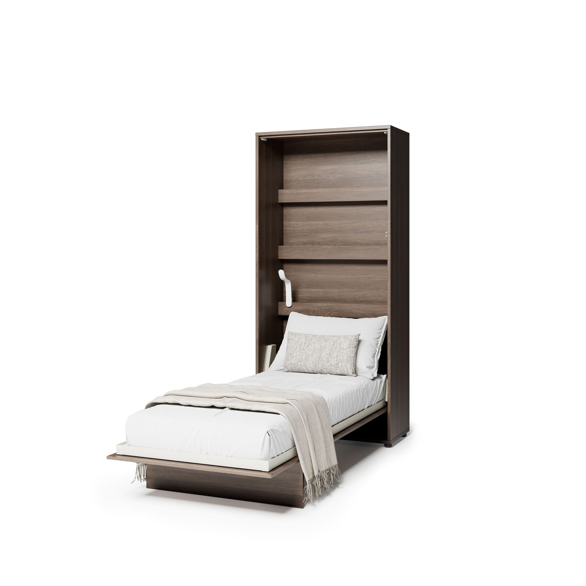 Półkotapczan pionowy BC-03 Bed Concept 90x200 cm Rozmiar łóżka - 90x200 cm Kolor - Dąb dunin składany funkcjonalny oszczędność przestrzeni