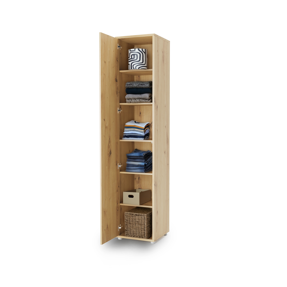 Szafa Bed Concept BC-21 45x218x46 cm Dąb artisan do sypialni do małych wnętrz nowoczesna
