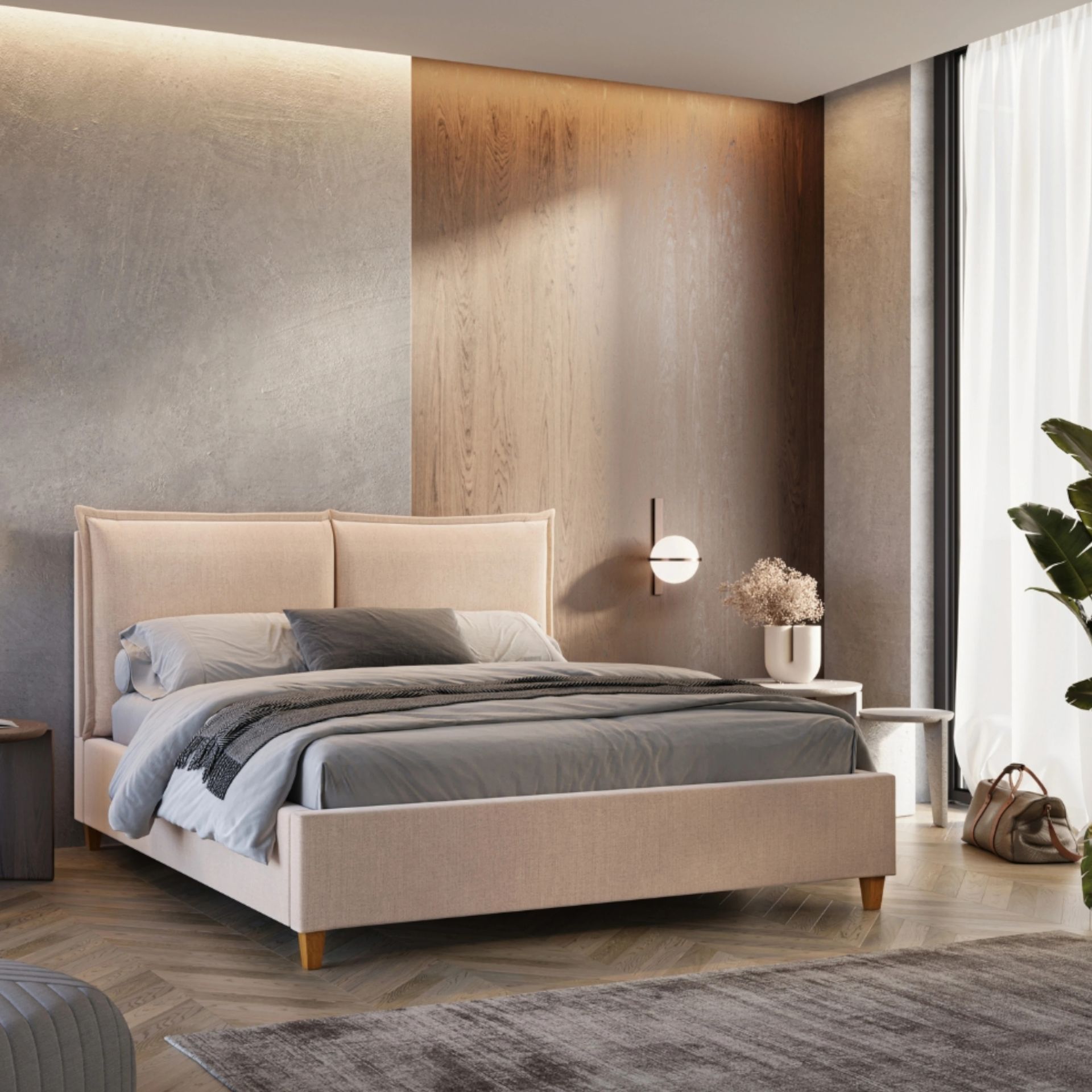 Łóżko kontynentalne Soft Senpo 200x200 cm Grupa 2 Pojemnik: Nie