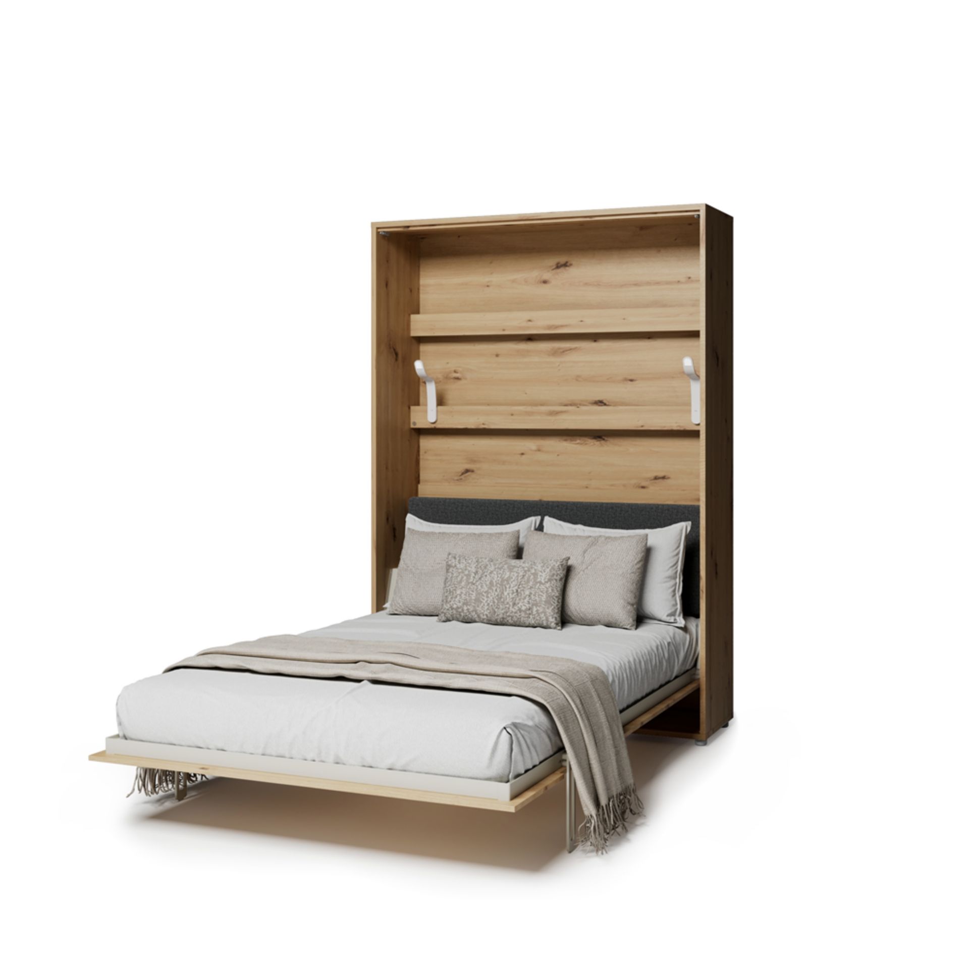 Półkotapczan pionowy elektryczny BC-36 Bed Concept 140x200 cm Rozmiar łóżka - 140x200 cm Kolor - Dąb artisan Kolor zagłówka - Zielony komfort bez wysiłku inteligentna technologia