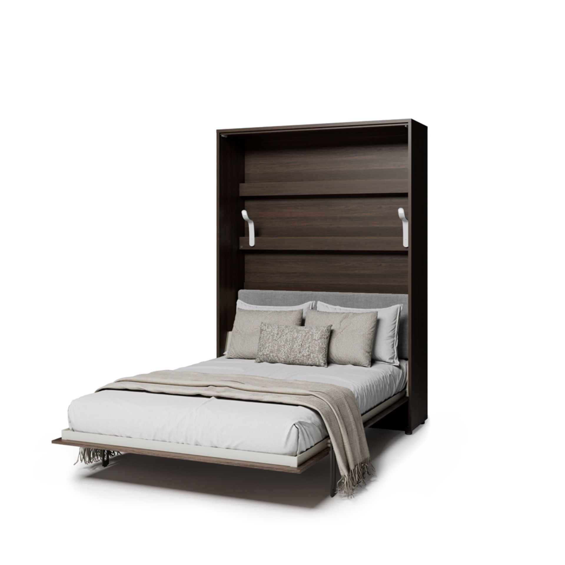 Półkotapczan pionowy elektryczny BC-36 Bed Concept 140x200 cm Rozmiar łóżka - 140x200 cm Kolor - Dąb dunin Kolor zagłówka - Szary komfort bez wysiłku inteligentna technologia