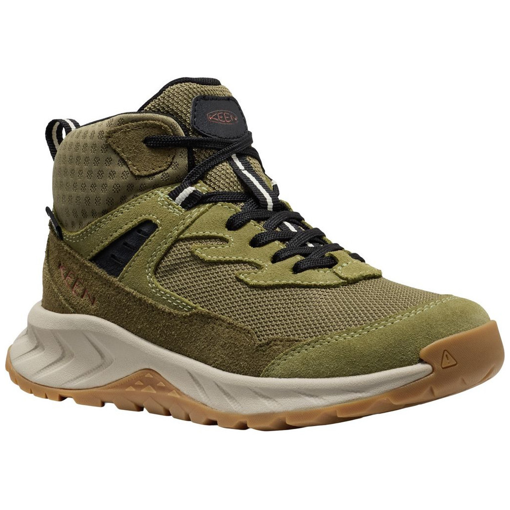 Buty dziecięce Keen Hightrail Mid Wp Youth Dark Olive Rozmiar butów (UE): 32-33 / Kolor: zielony