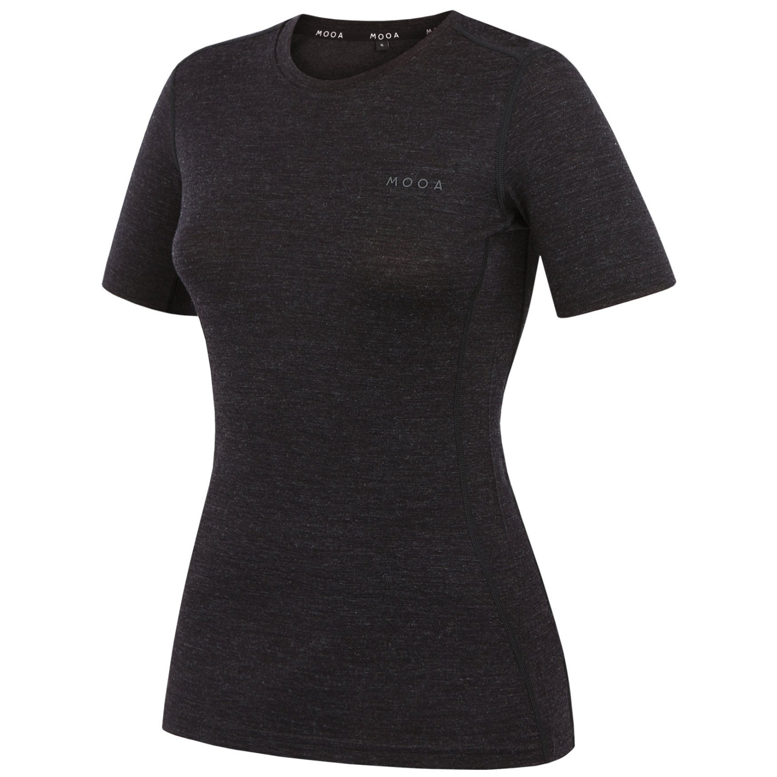 Koszulka damska MOOA MerinoSilk 160 short Rozmiar: L / Kolor: czarny