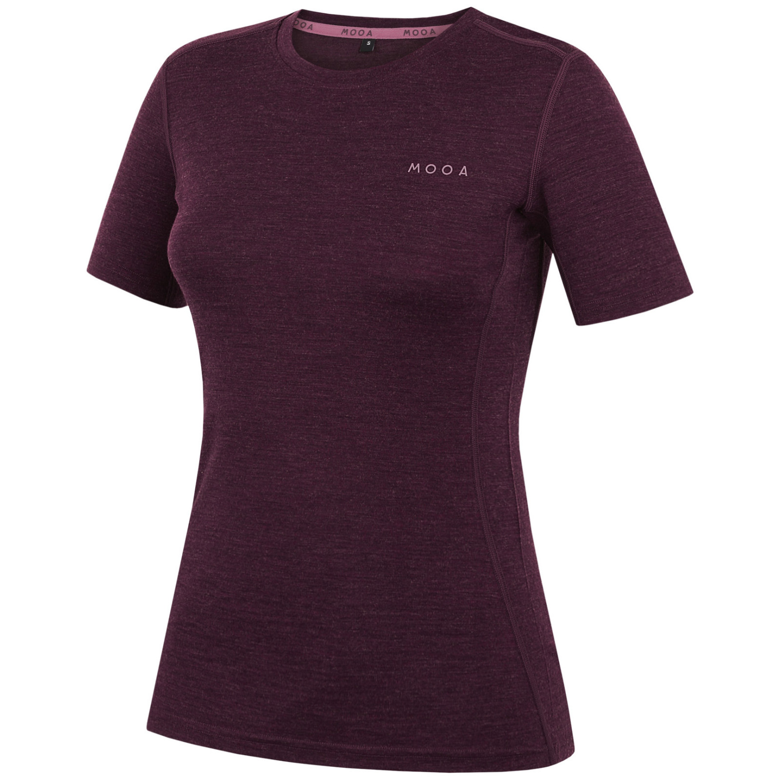 Koszulka damska MOOA MerinoSilk 160 short Rozmiar: XL / Kolor: ciemnofioletowy