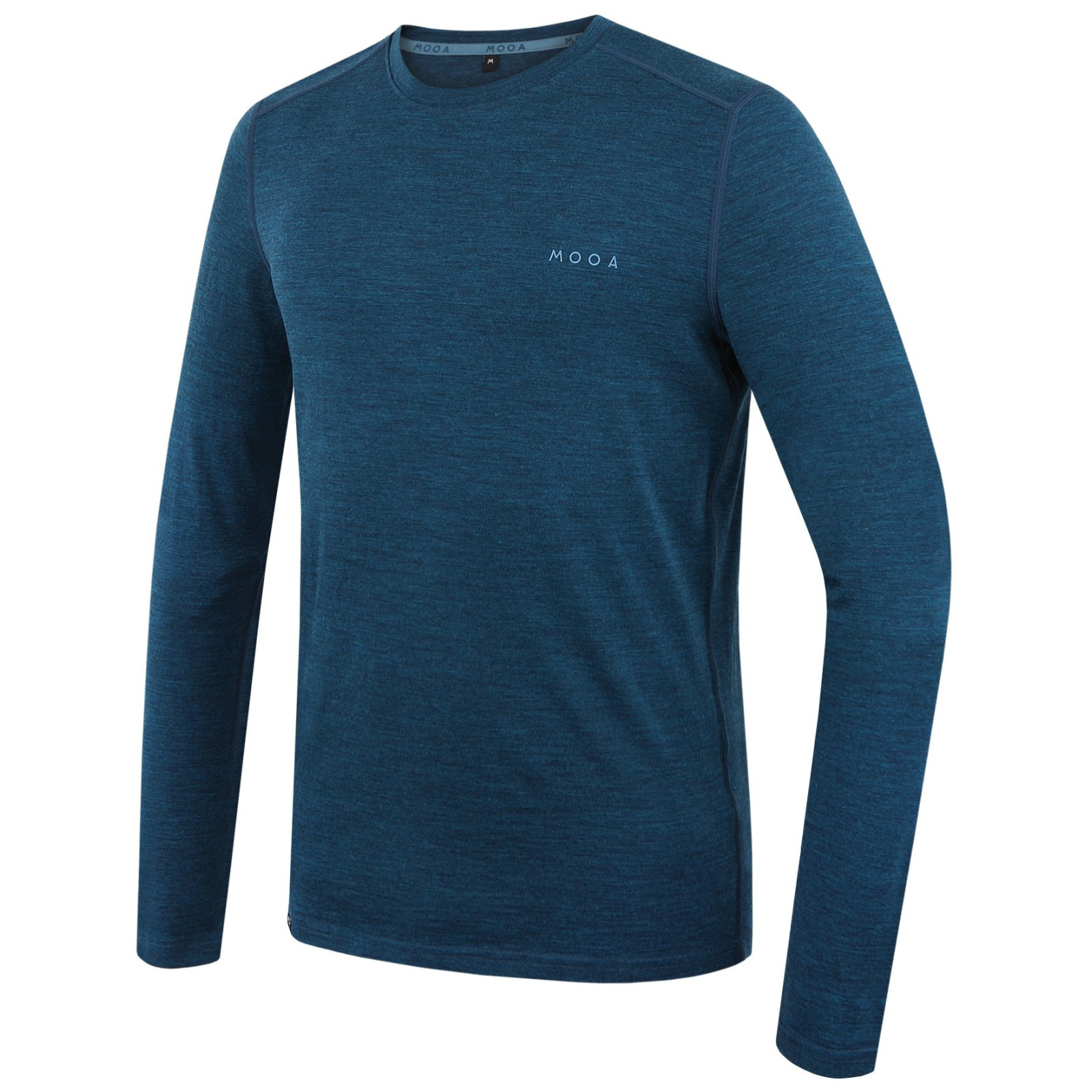 Koszulka męska MOOA MerinoSilk 160 long Rozmiar: M / Kolor: niebieski