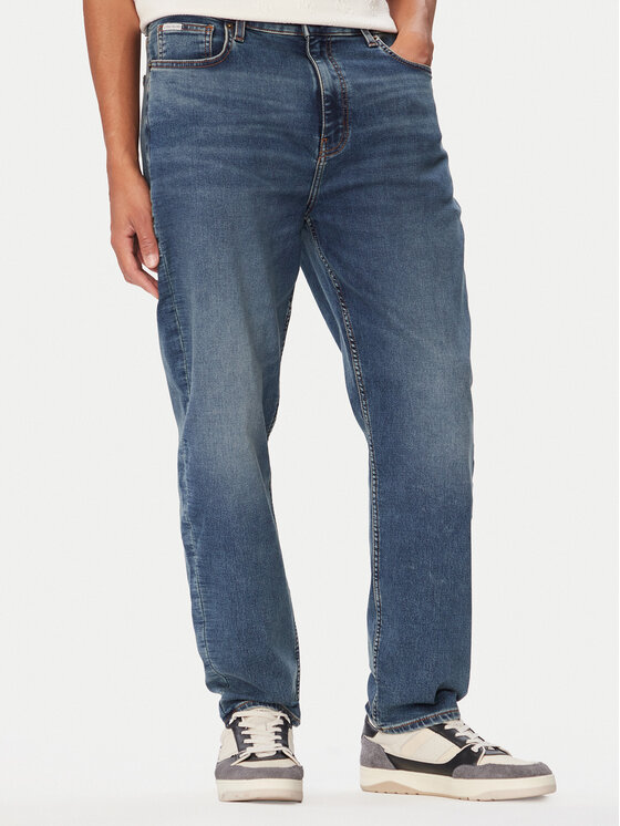 Guess Jeans Jeansy M6BA90 D2296 Niebieski Straight Leg
