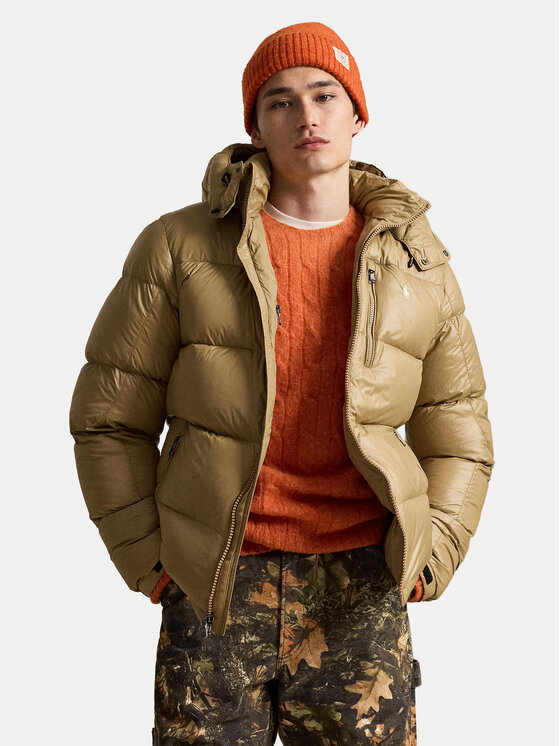 Polo Ralph Lauren Kurtka puchowa 710968281501 Beżowy ciemny Regular Fit