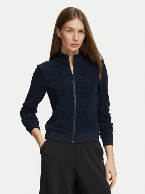 Guess Bluza V6BQ06 K6280 Granatowy Regular Fit