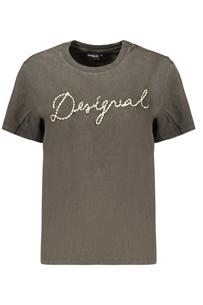 Szary T-shirt damski Desigual 26WWTK39
