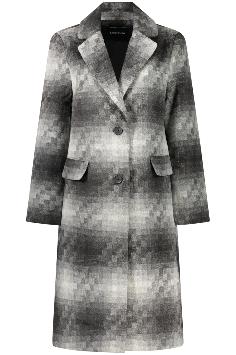 Szary płaszcz damski Desigual 26WWEW53
