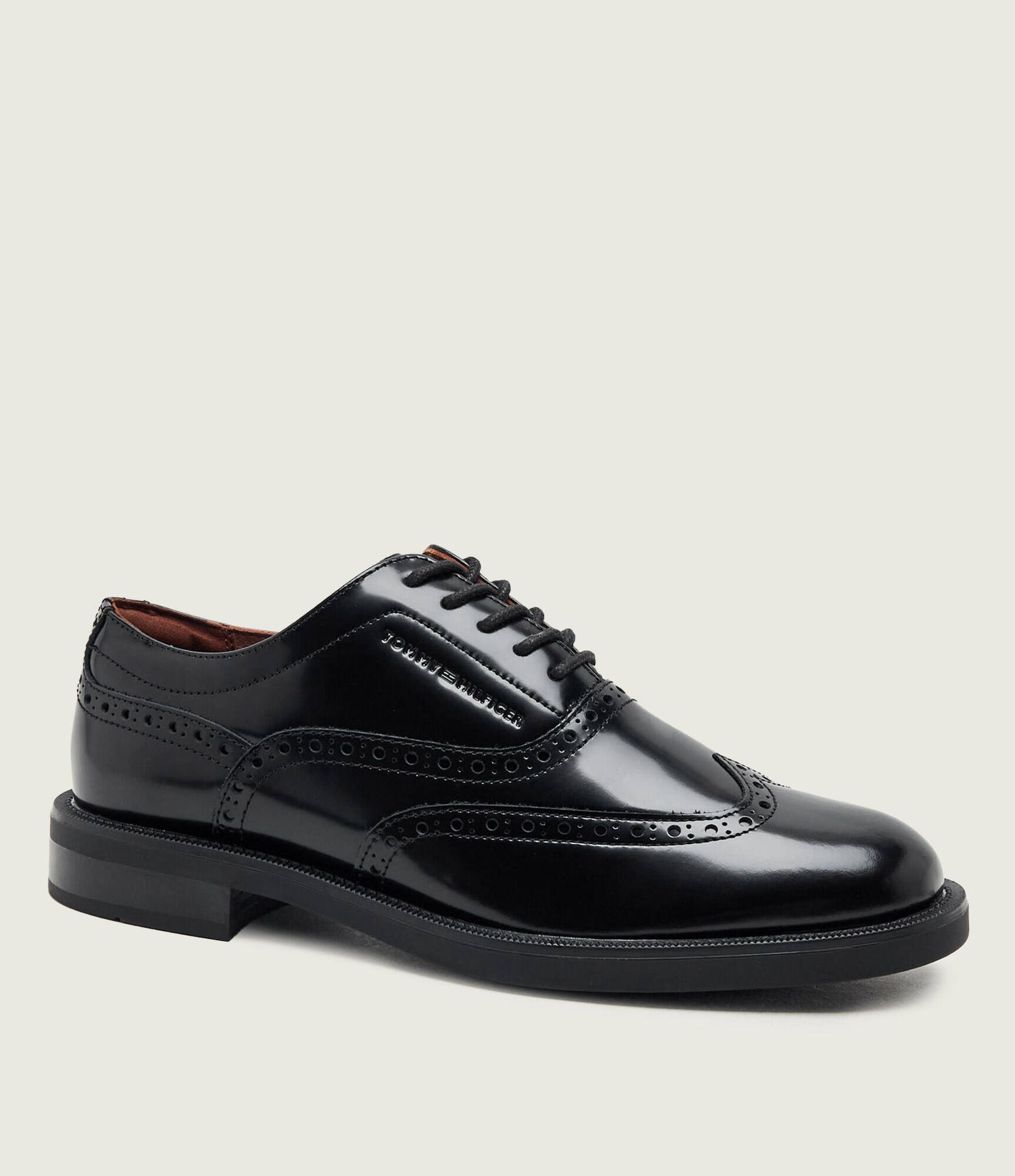 Tommy Hilfiger Skórzane brogsy Abrasivato