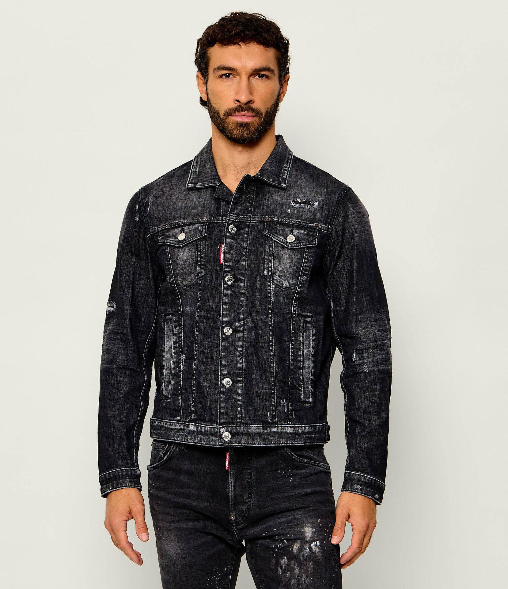 Dsquared2 Kurtka jeansowa Dan Slim Fit