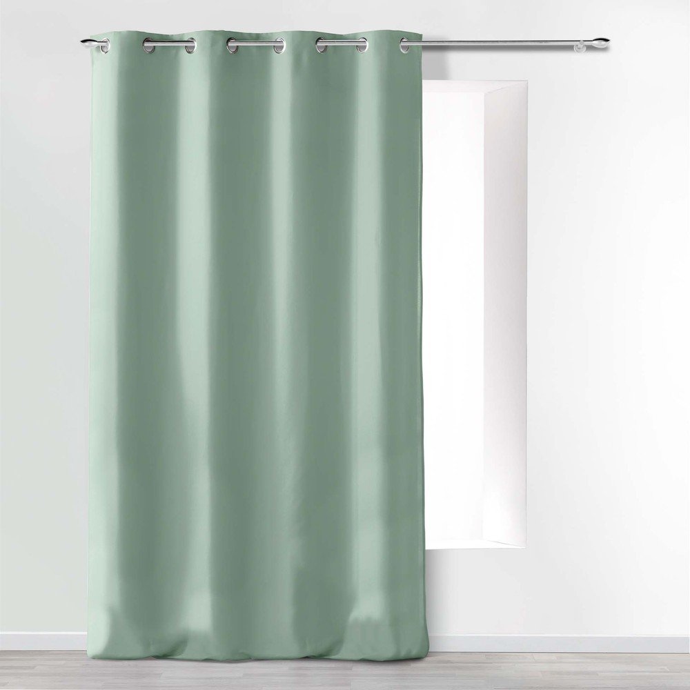 Szałwiowa zasłona częściowo zaciemniająca (dimout) z mikrowłókna 140x280 cm Absolu – douceur d'intérieur