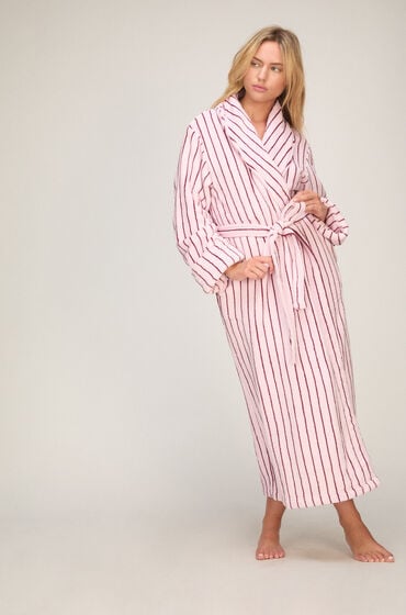 Hunkemöller Miękki szlafrok polarowy Różowy