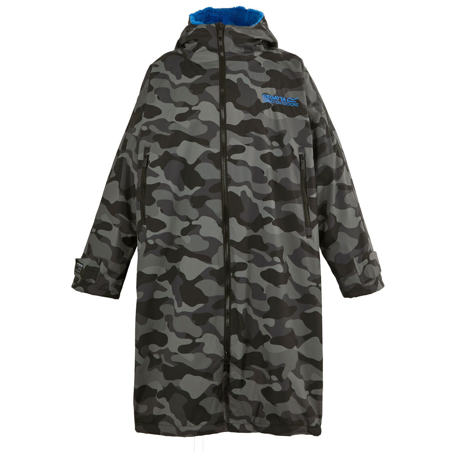 Płaszcz nieprzemakalny Regatta Adult W Proof Robe Rozmiar: L-XL / Kolor: czarny/szary