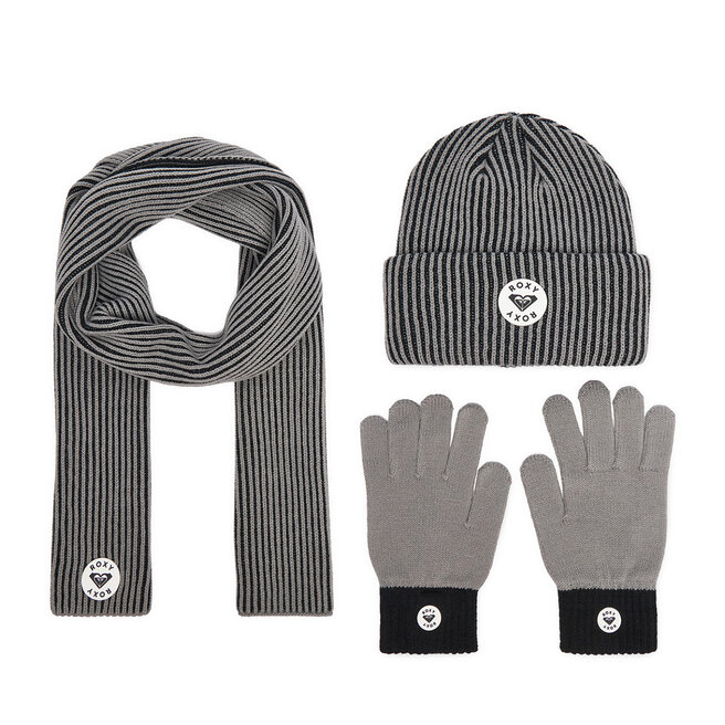 Zestaw czapka, szalik i rękawiczki Roxy WBEO-RX-SW346-004-AW26 Szary