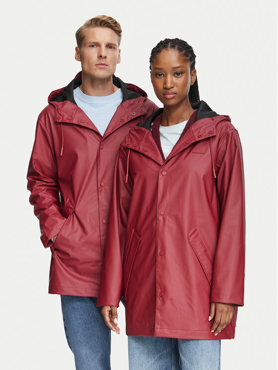 Hunter Kurtka przeciwdeszczowa Raincoat HARU0003242 Bordowy Regular Fit
