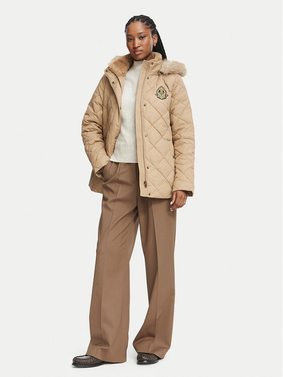 LAUREN RALPH LAUREN Kurtka puchowa 297P23456004 Brązowy Regular Fit