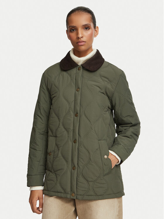 Hunter Kurtka przejściowa HARW0027262 Khaki Regular Fit