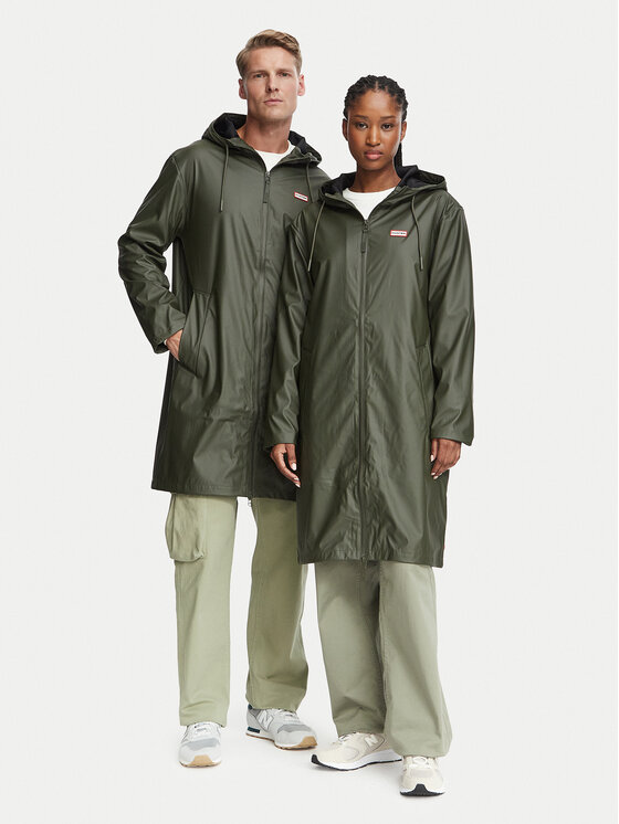 Hunter Kurtka przeciwdeszczowa Andrea HARU0002242 Khaki Regular Fit