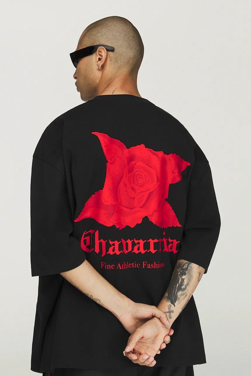 adidas Originals Dark Rose Tee x Willy Chavarria T-shirt bawełniany damski