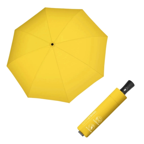 Parasol Damski Doppler Superstrong Żółty Składany Automatyczny