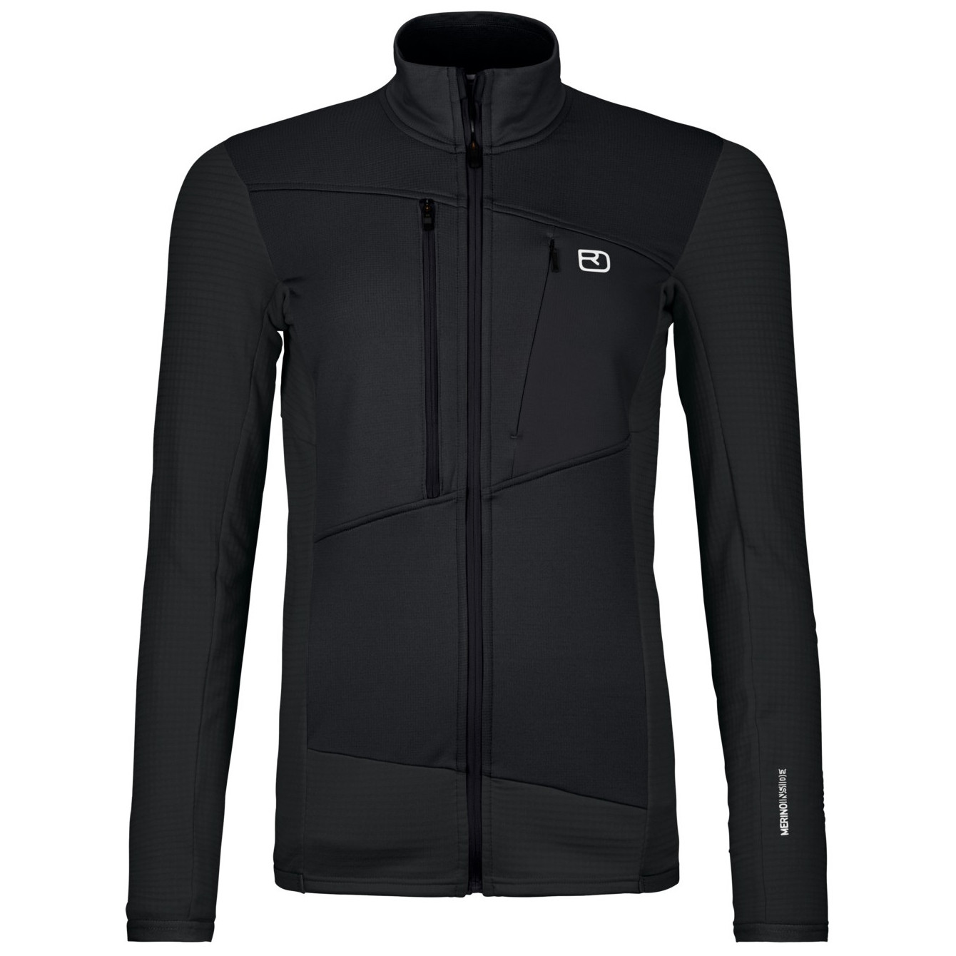Bluza damska Ortovox Fleece Grid Jacket W Rozmiar: L / Kolor: czarny