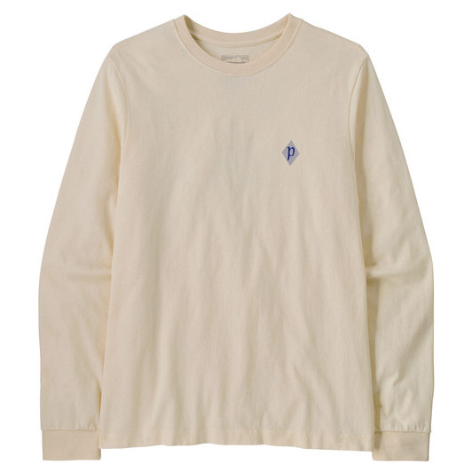 Koszulka męska Patagonia M's L/S MW Hut Tripper Skyline T-Shirt Rozmiar: XL / Kolor: beżowy