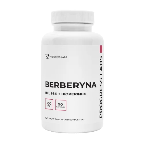 Progress Labs Berberyna HCl 98% + BioPerine, 90 kaps.
