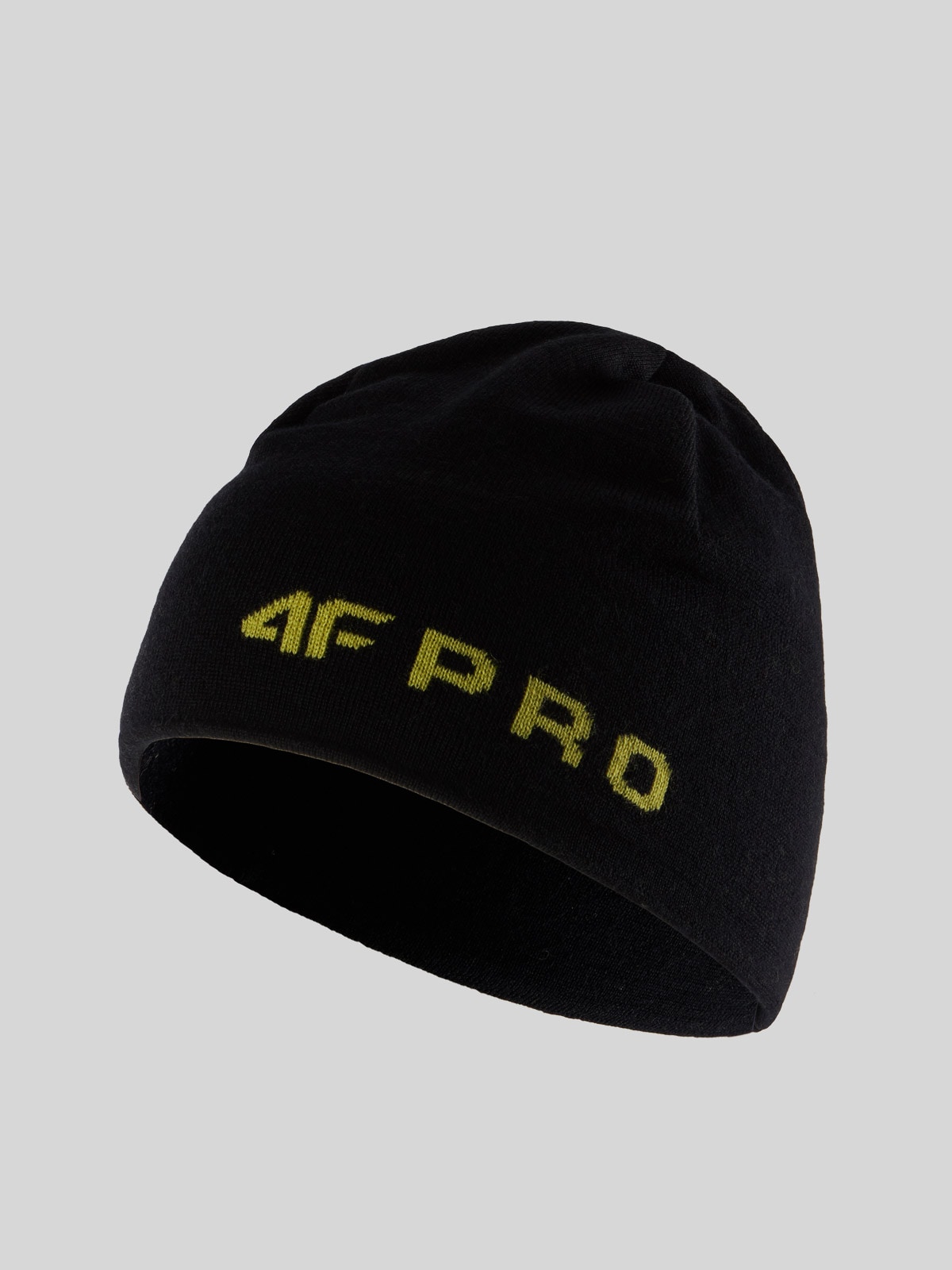 4F Czapka z wełny merino uniseks - czarna Uniwersalny