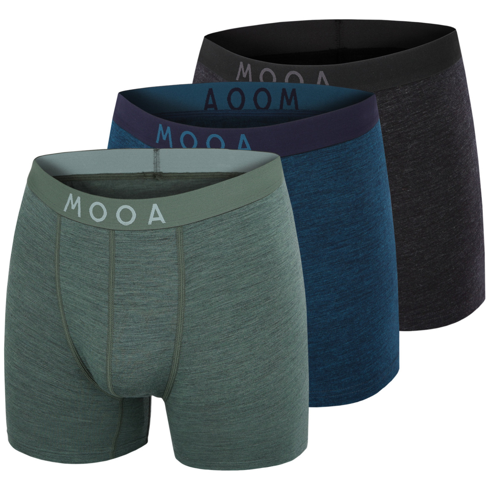 Męskie bokserki MOOA MerinoSilk 4in 3-pack Rozmiar: L / Kolor: mix1