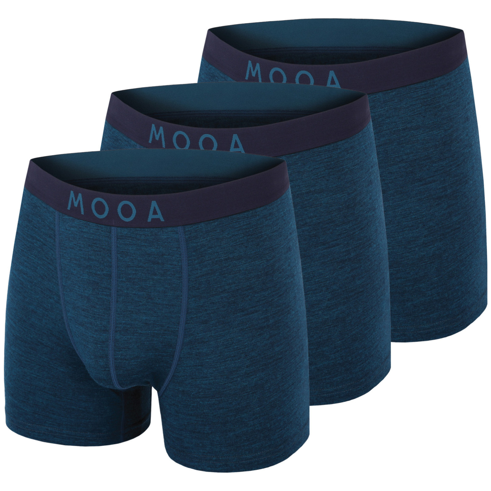 Męskie bokserki MOOA MerinoSilk 4in 3-pack Rozmiar: L / Kolor: niebieski