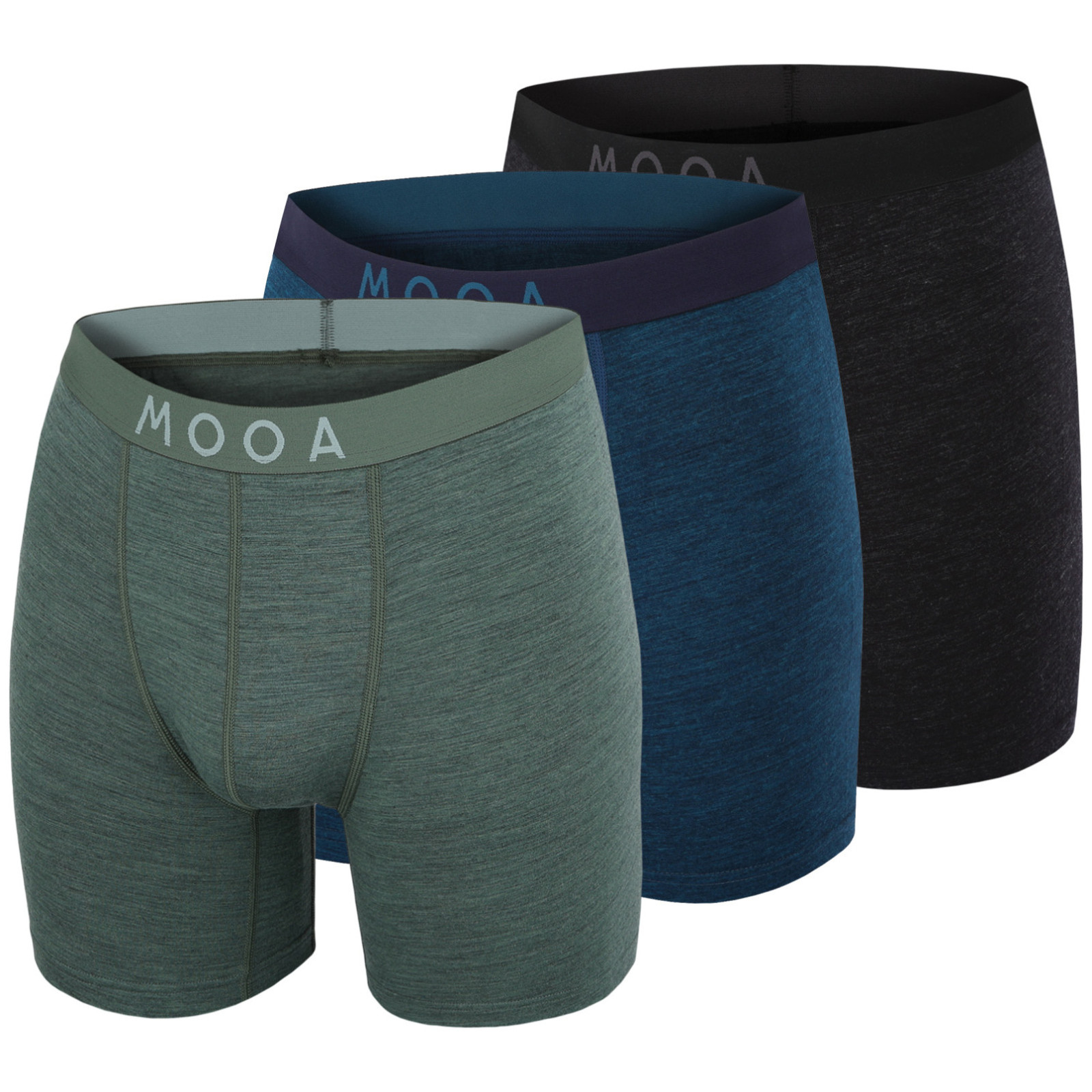 Męskie bokserki MOOA MerinoSilk 6in 3-pack Rozmiar: M / Kolor: mix1