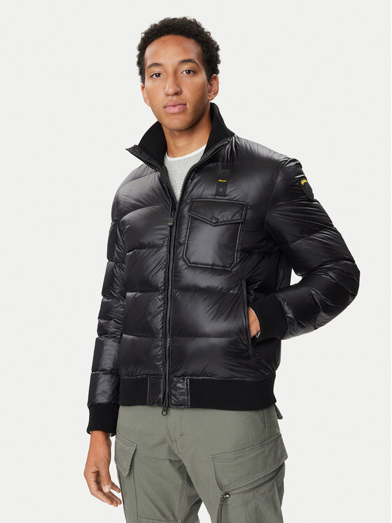 Blauer Kurtka puchowa Robert 26WBLUC03138 Czarny Regular Fit