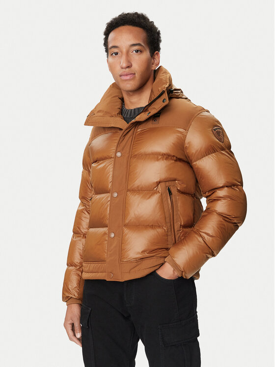 Blauer Kurtka przejściowa Perkins 26WBLUC02170 Brązowy Regular Fit