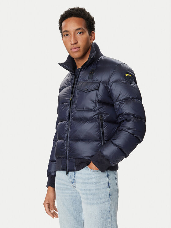 Blauer Kurtka puchowa Robert 26WBLUC03138 Granatowy Regular Fit
