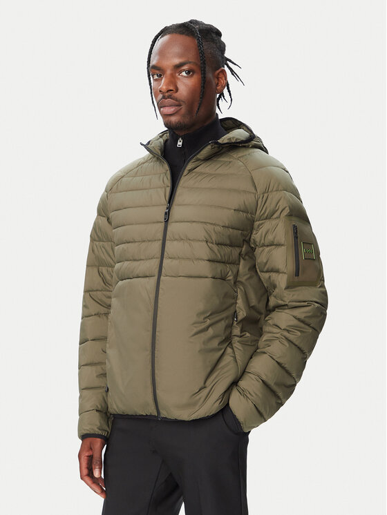 BOSS Kurtka przejściowa Ow Urbanex JT HD 50549181 Khaki Regular Fit
