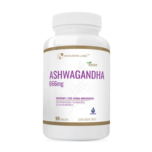 Progress Labs Ashwagandha 666 mg, 90 tabl.