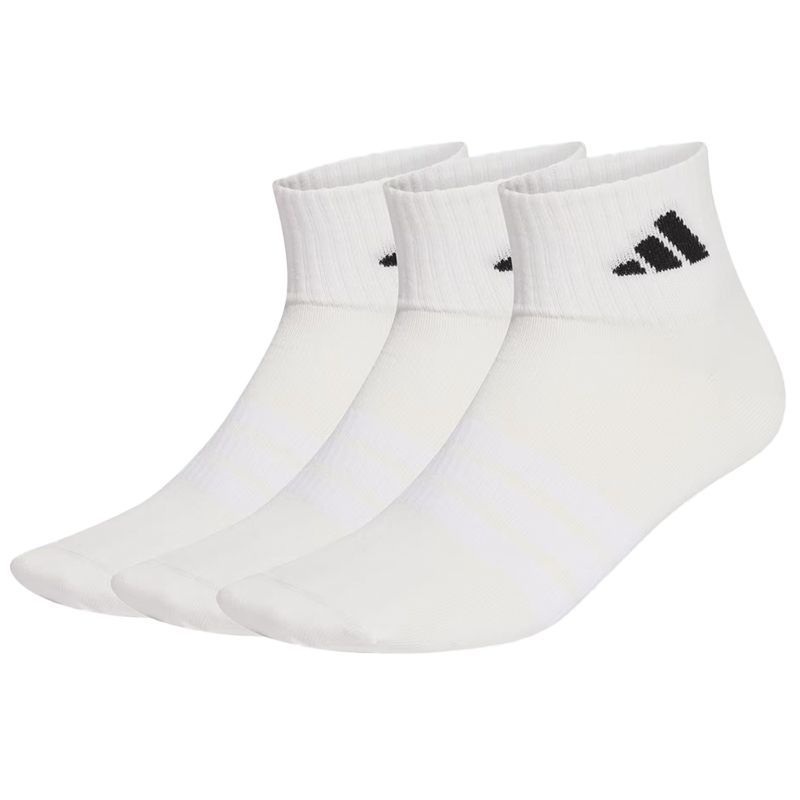 Skarpety unisex adidas Sportswear Thin&Light Ankle 3 Pairs JZ0528 - białe