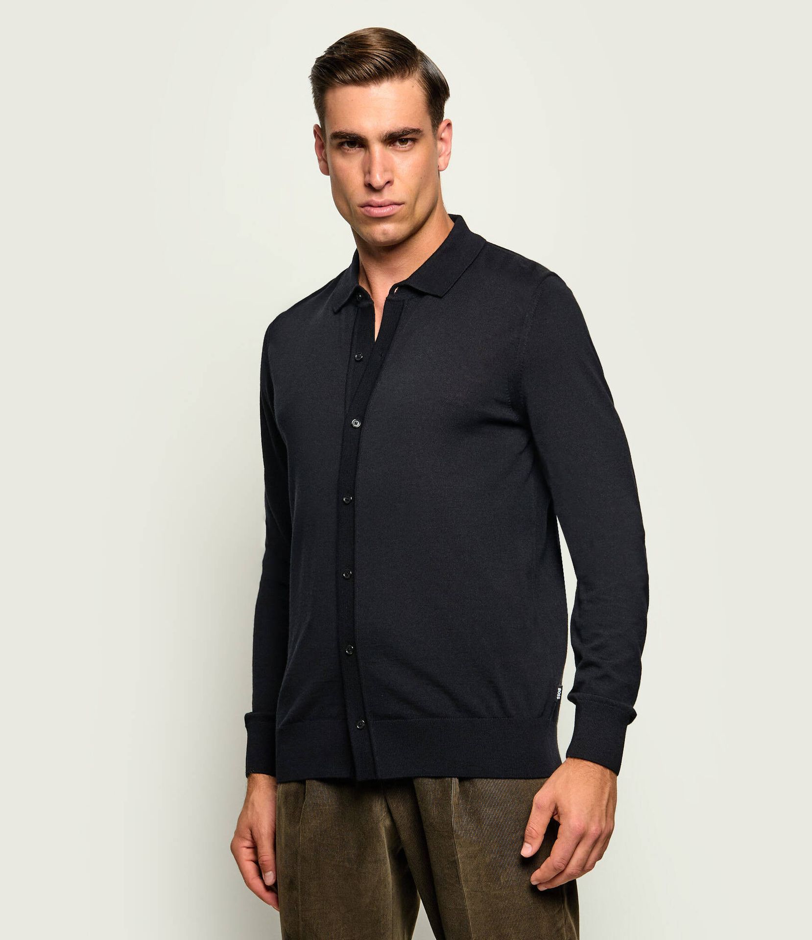 BOSS BLACK Wełniany kardigan H-Helbert Regular Fit