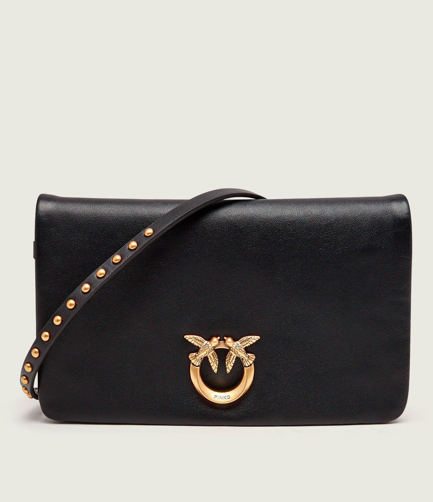 Pinko Skórzana kopertówka Click Soft Horizontal Mini