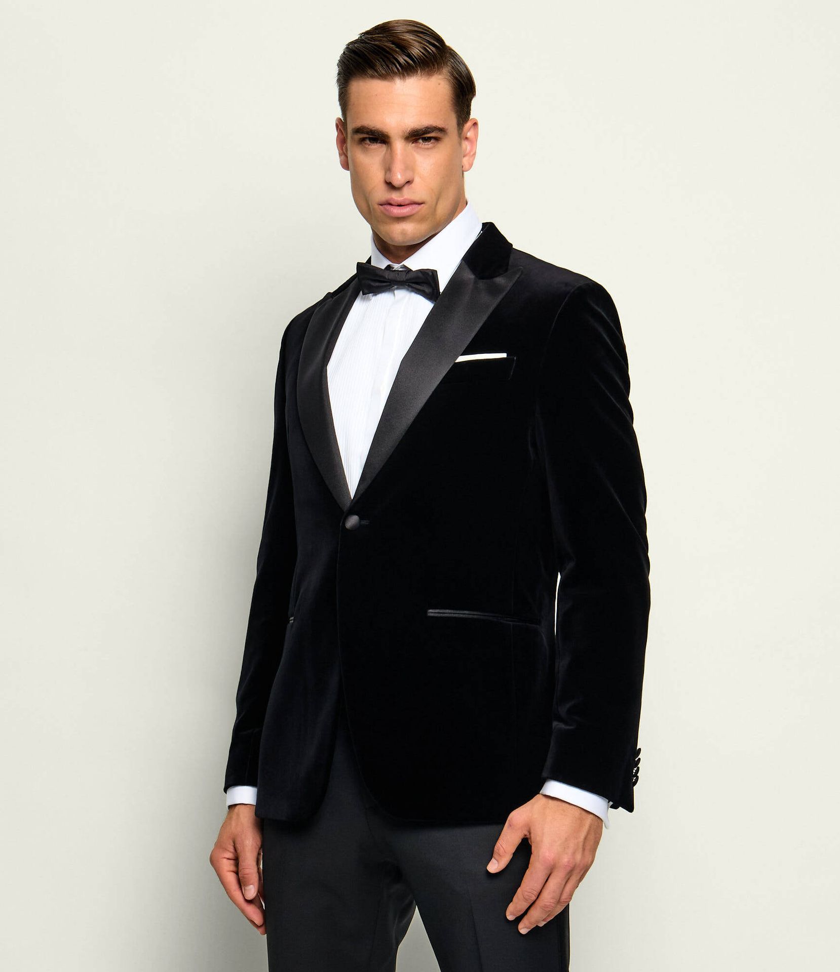 BOSS BLACK Marynarka H-Hutson-Tux-Pk-264 Slim Fit z dodatkiem jedwabiu